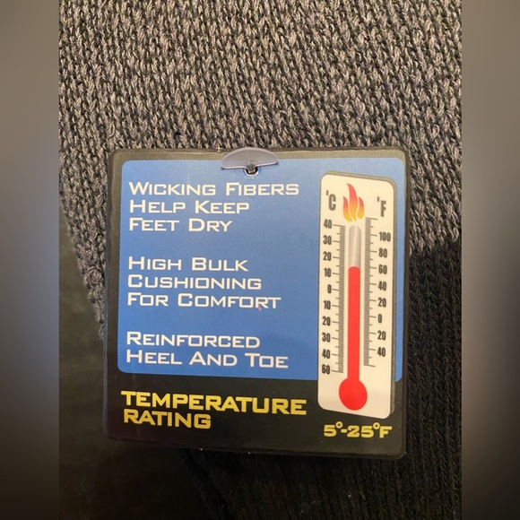 Hello Outdoors 2 Pair Full Cushion Crew Socks Gray Men’s 6-12 - Picture 3 of 4